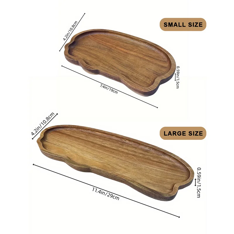 Nampan Kopi Teh Kayu Gaya Jepa - Kitchen Baking Dishes ulasan dan harga