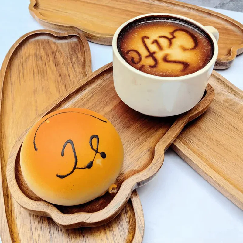 Nampan Kopi Teh Kayu Gaya Jepa - Kitchen Baking Dishes ulasan dan harga
